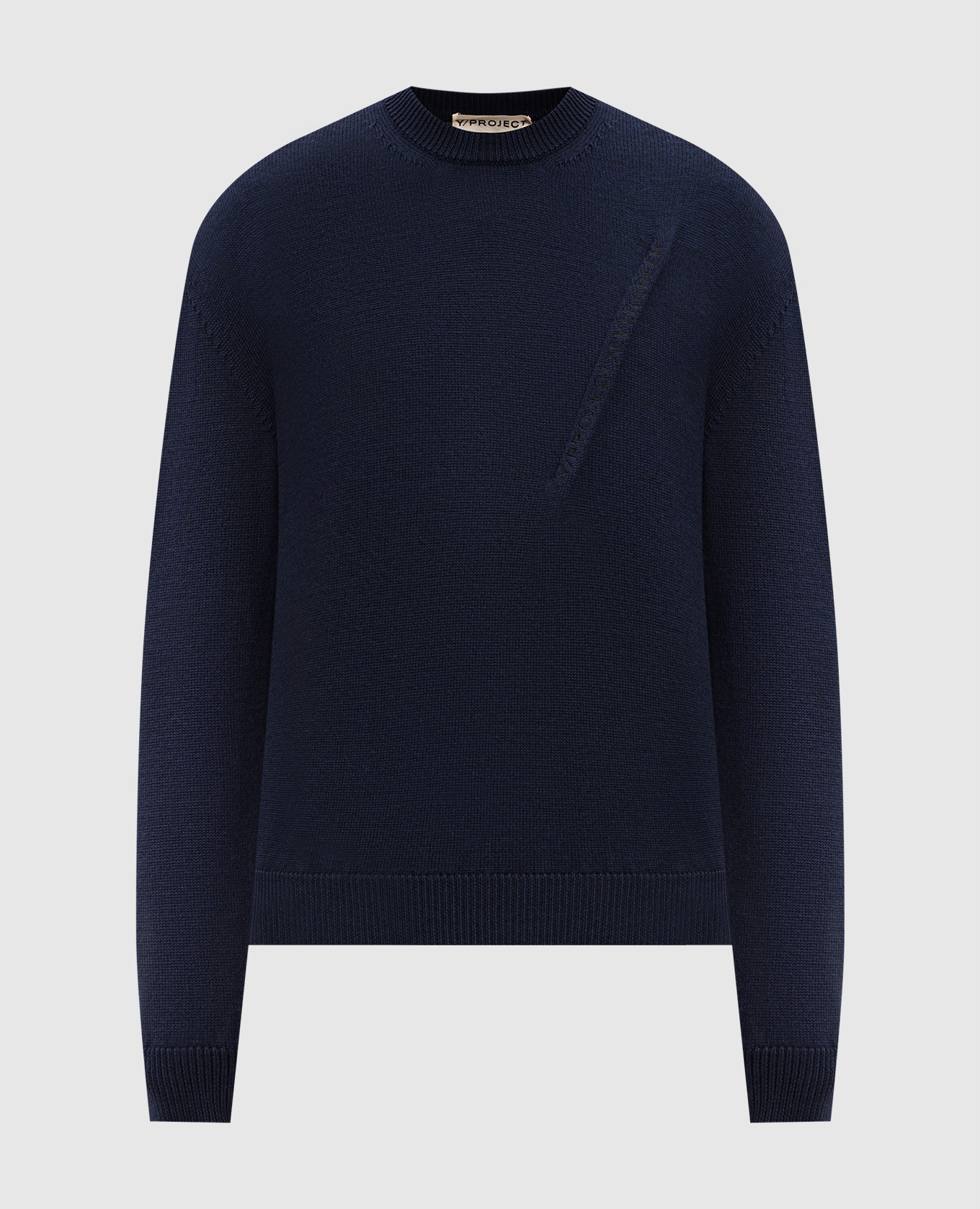 

Blue merino wool sweater Y Project