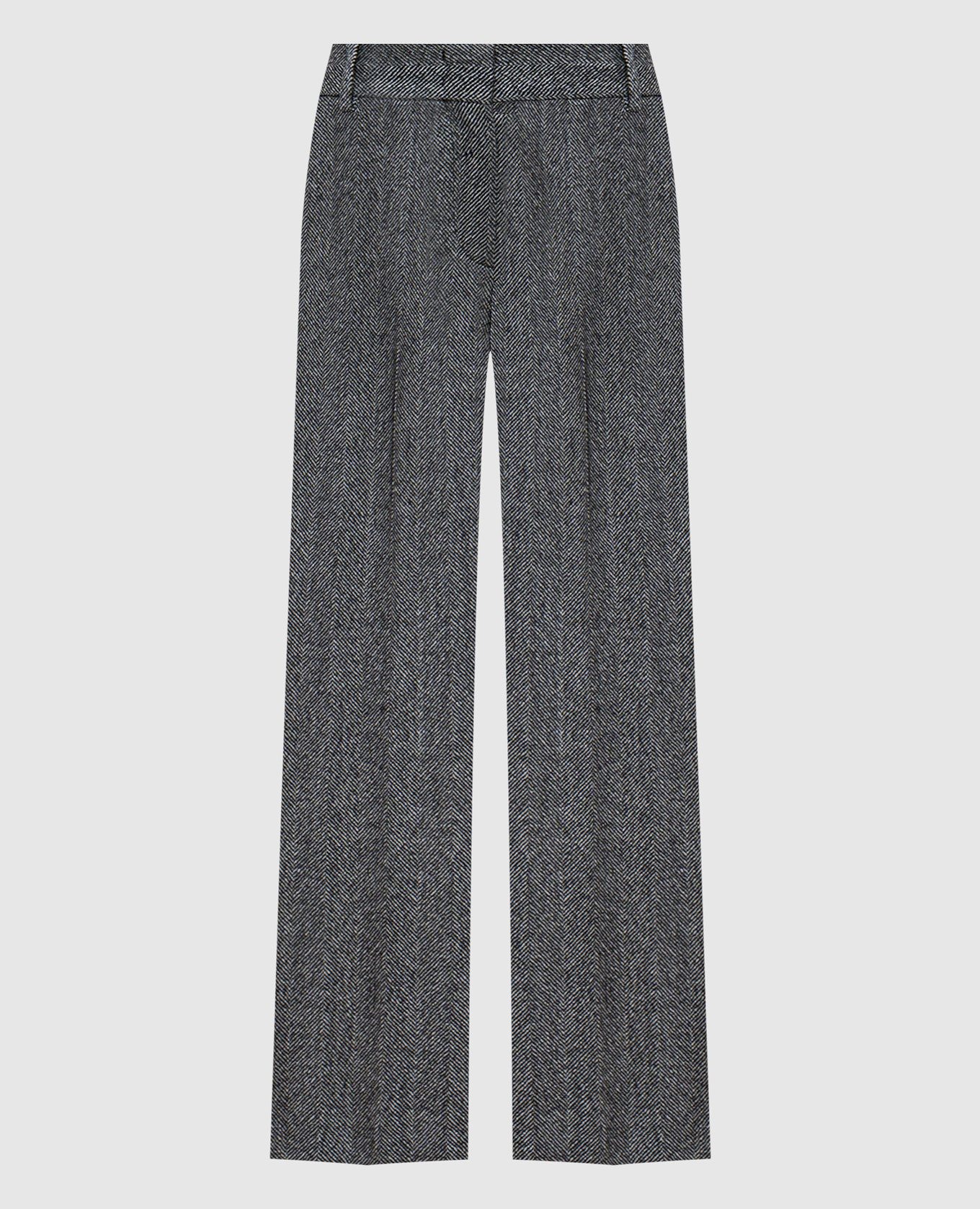 

Pants with wool in a pattern Ermanno Scervino, White