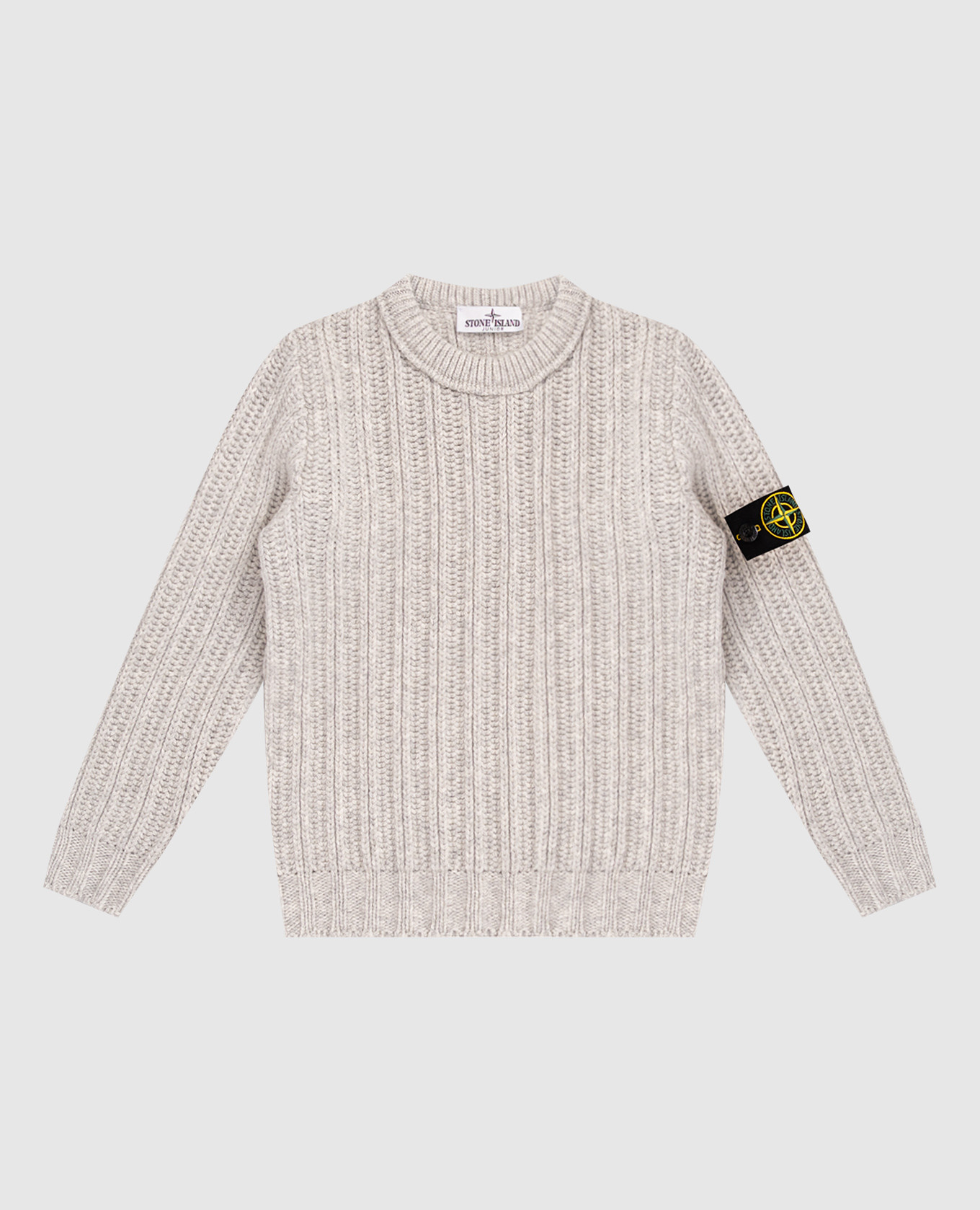 Children&#39;s gray sweater with wool and cashmere Stone Island