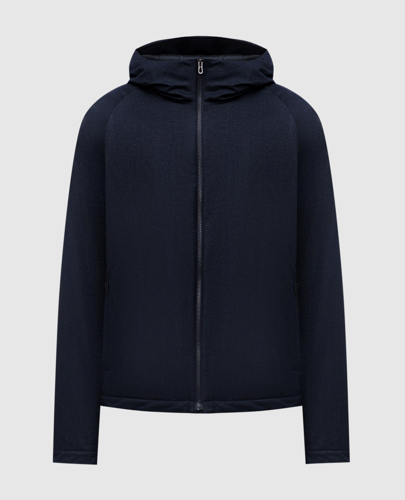 Blue wool and silk jacket Sease