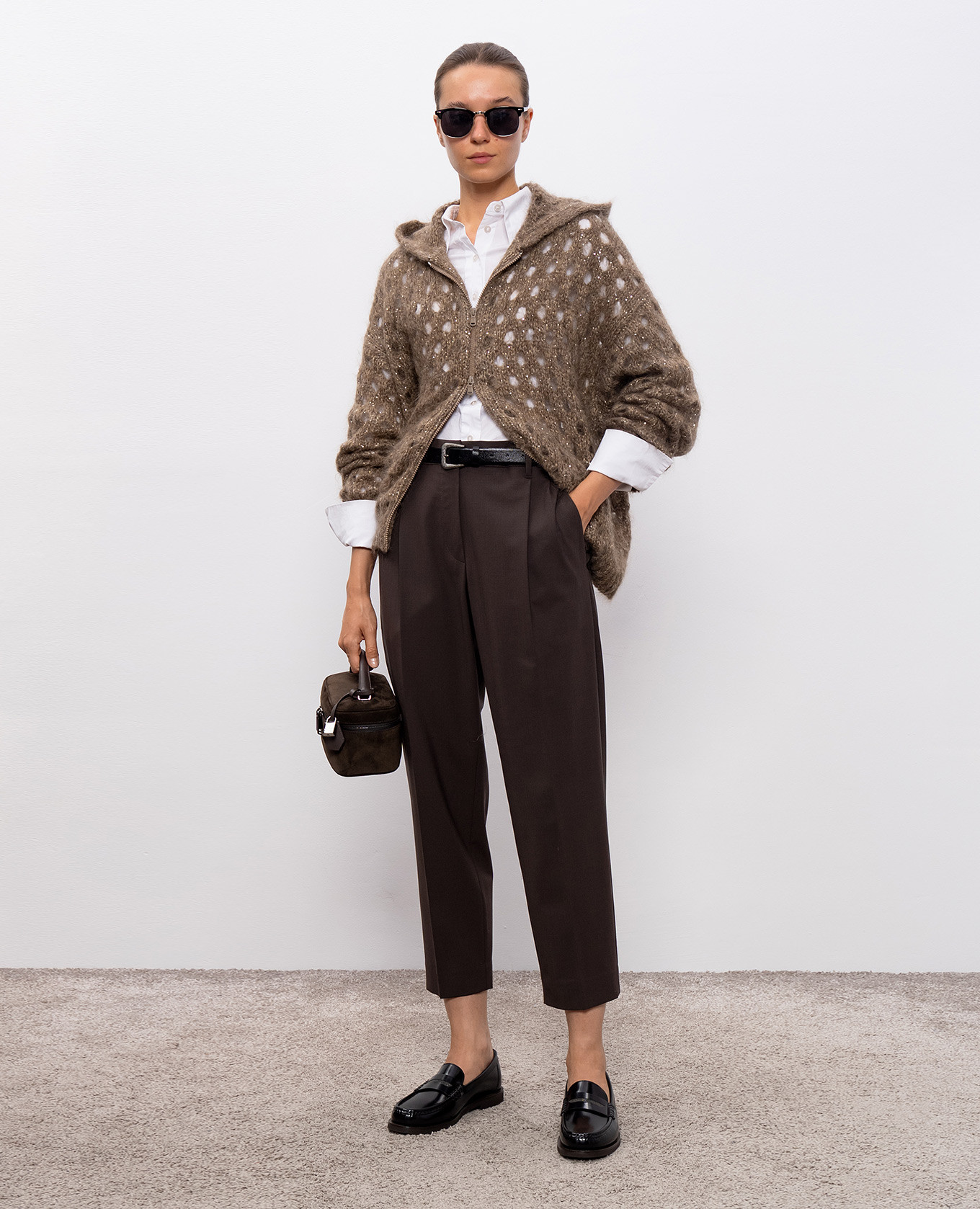 

Brown wool pants Brunello Cucinelli