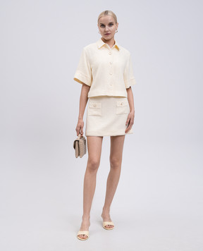 Simkhai Khloe yellow tweed shirt 3252204SW