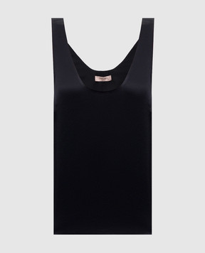Twinset Black top with logo 251TP2651