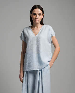 Peserico Blue linen top S06364T001617