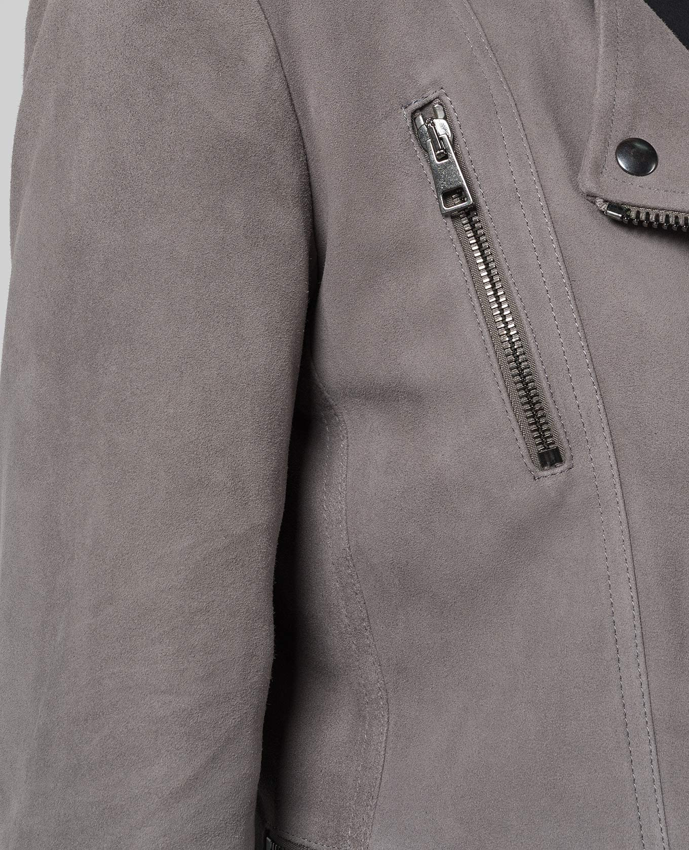 

Babi gray suede jacket Simonetta Ravizza, Grey
