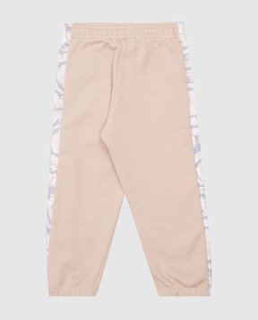 Versace Barocco children's beige joggers 10185641A13033