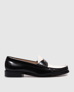 Stuart Weitzman Lottie black glossy leather loafers SK194