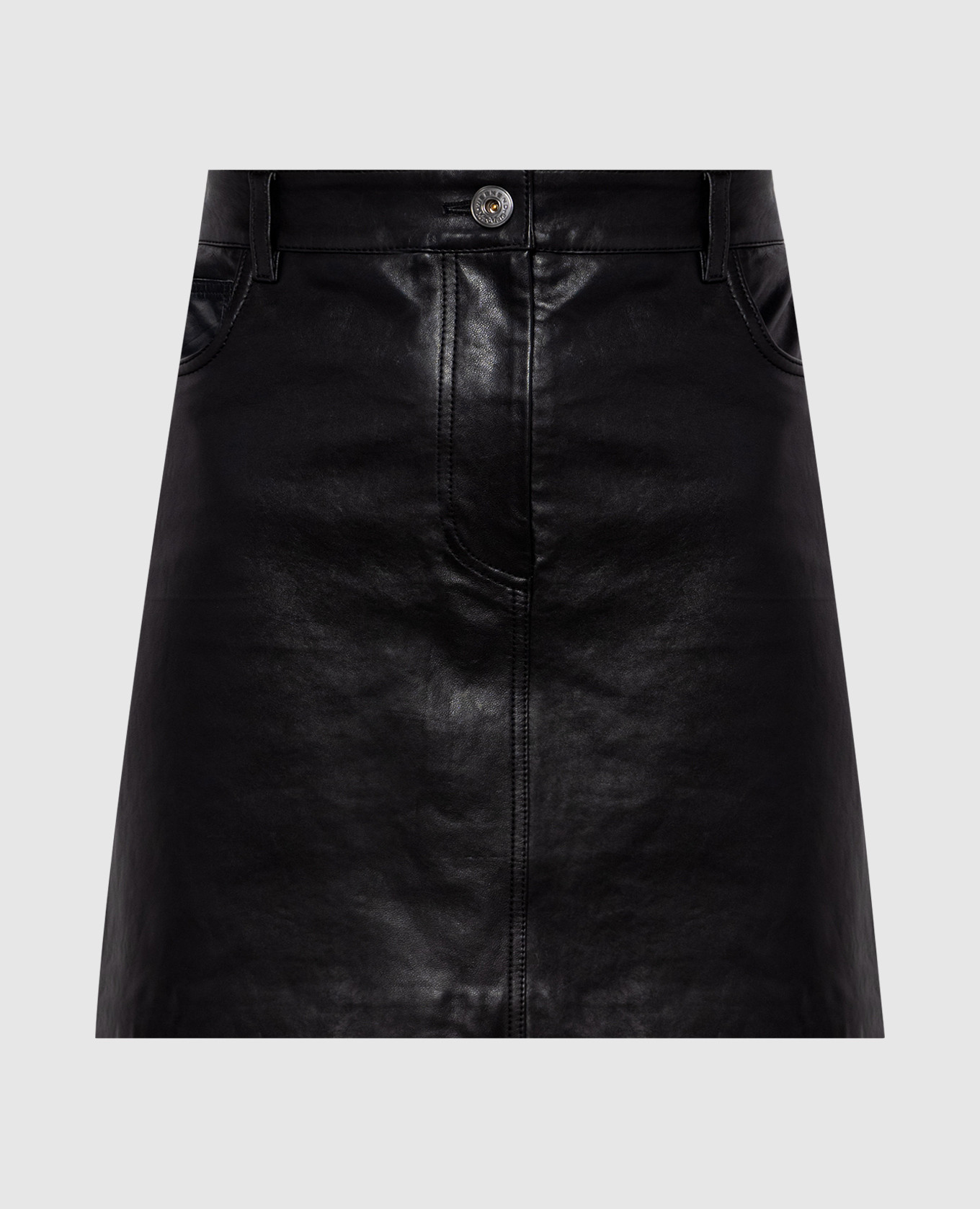 Black HULL leather skirt Max Mara Weekend