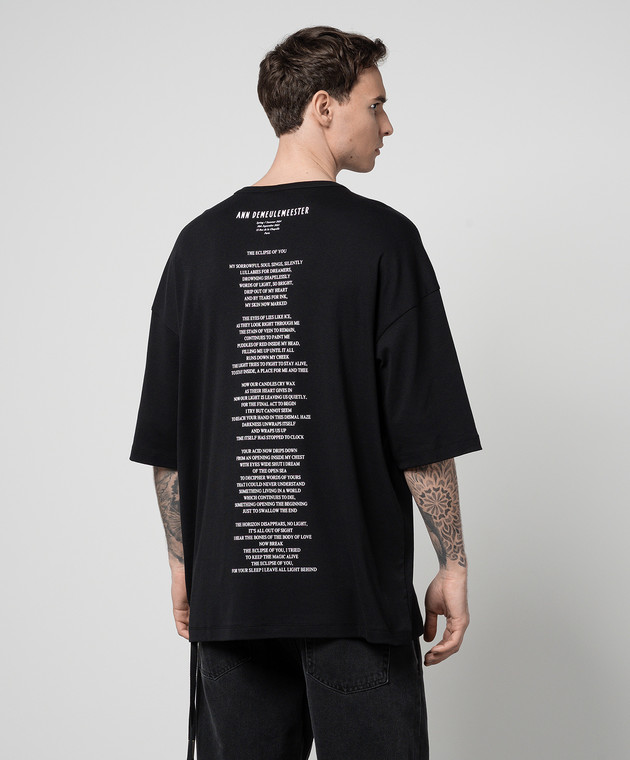 Ann Demeulemeester - Dieter black t-shirt with print