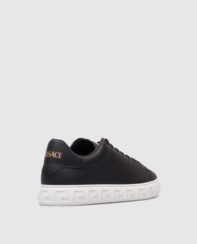 Versace Black Greca sneakers 10144601A09608