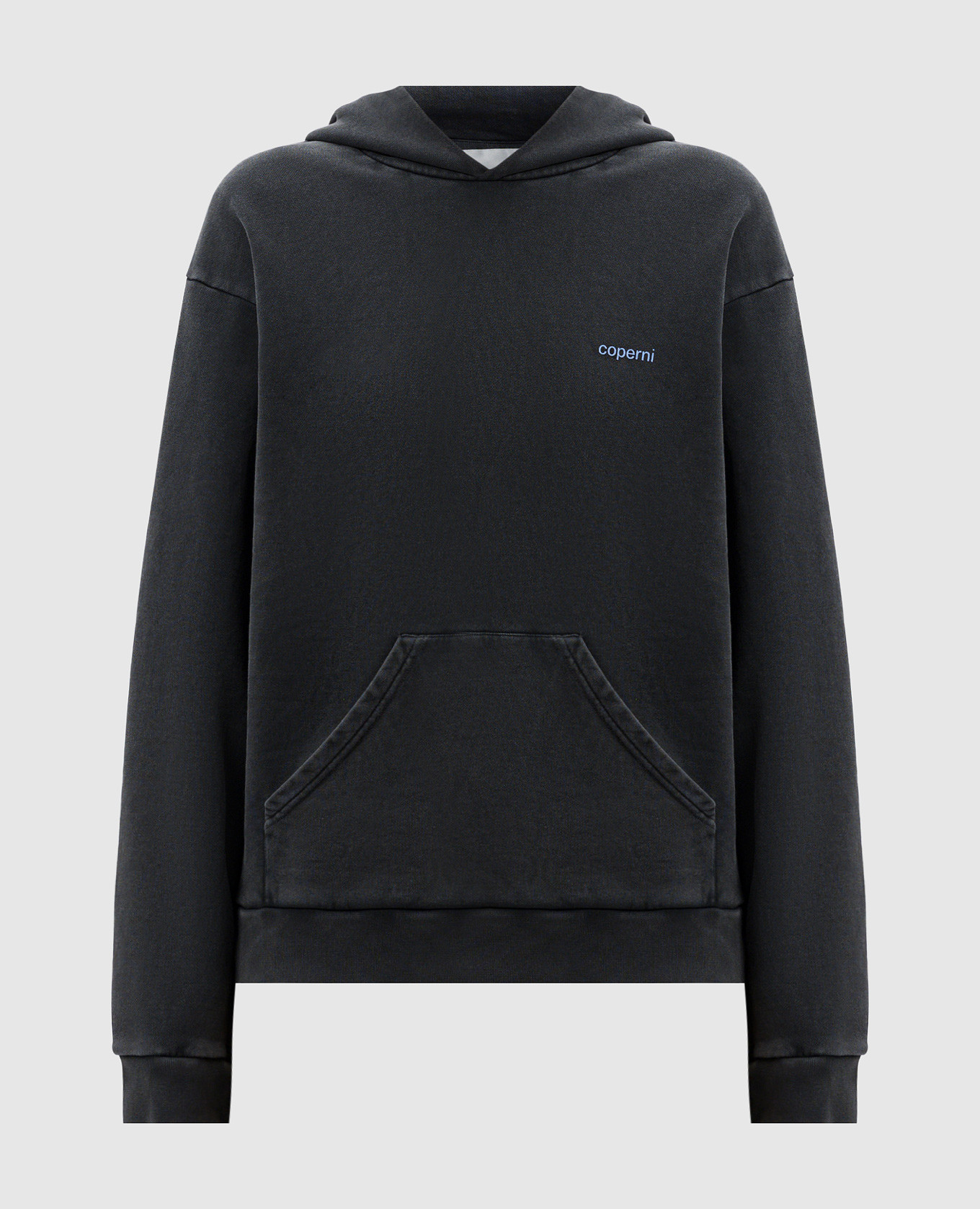 

Gray hoodie with logo print and appliqué Coperni, Grey