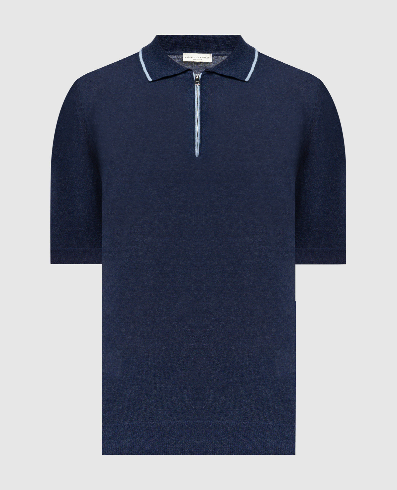 Blue polo with linen Cashmere&Whiskey