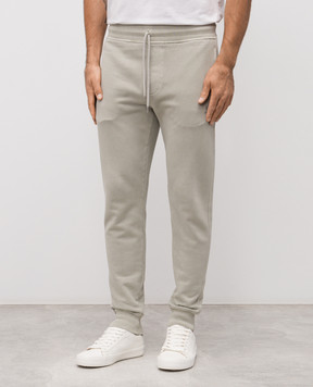 C.P. Company Khaki joggers with logo MSP720B006372R