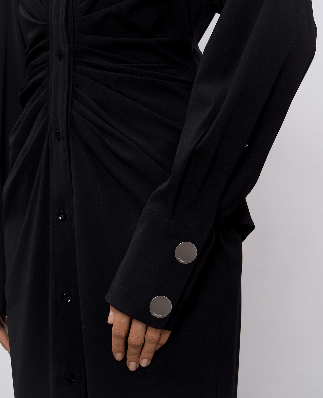 Black shirt dress PIRANIA Max Mara Sportmax 4