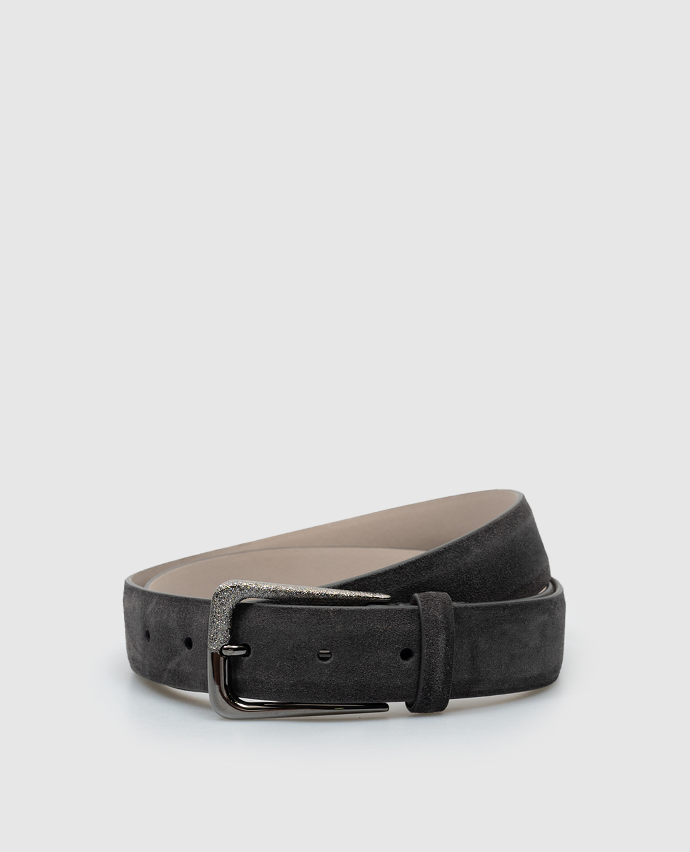 

Gray suede belt Brunello Cucinelli, Grey