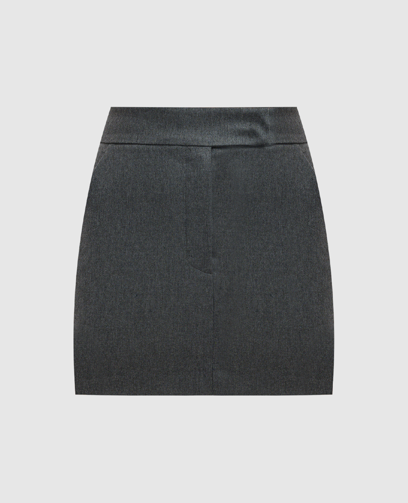 

Gray Sharon mini skirt with wool The Andamane, Серый