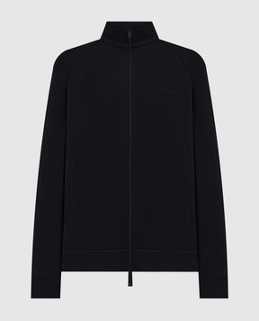 Moncler Black sports jacket with logo patch K20918G0001289AZY