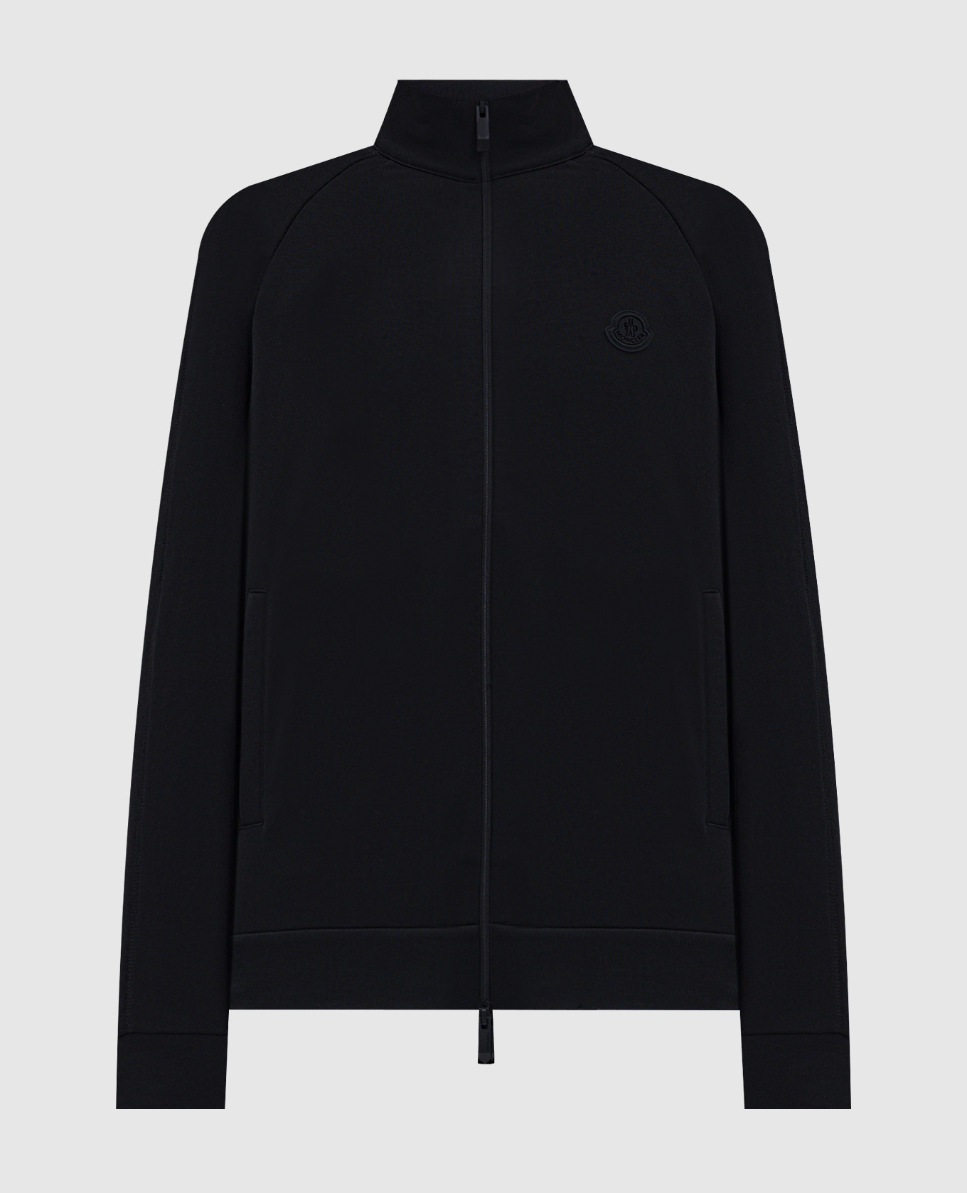 

Black sports jacket with logo patch Moncler