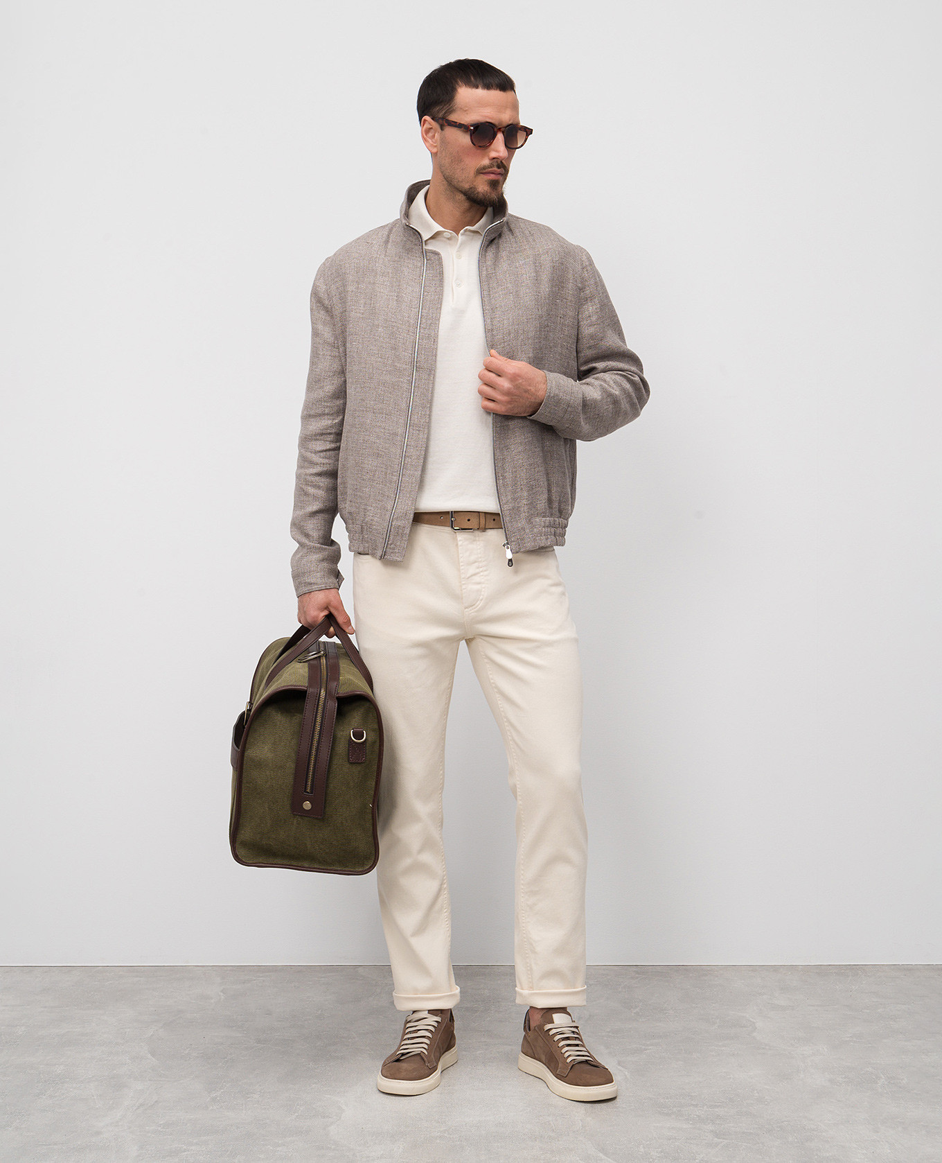 

White polo Brunello Cucinelli