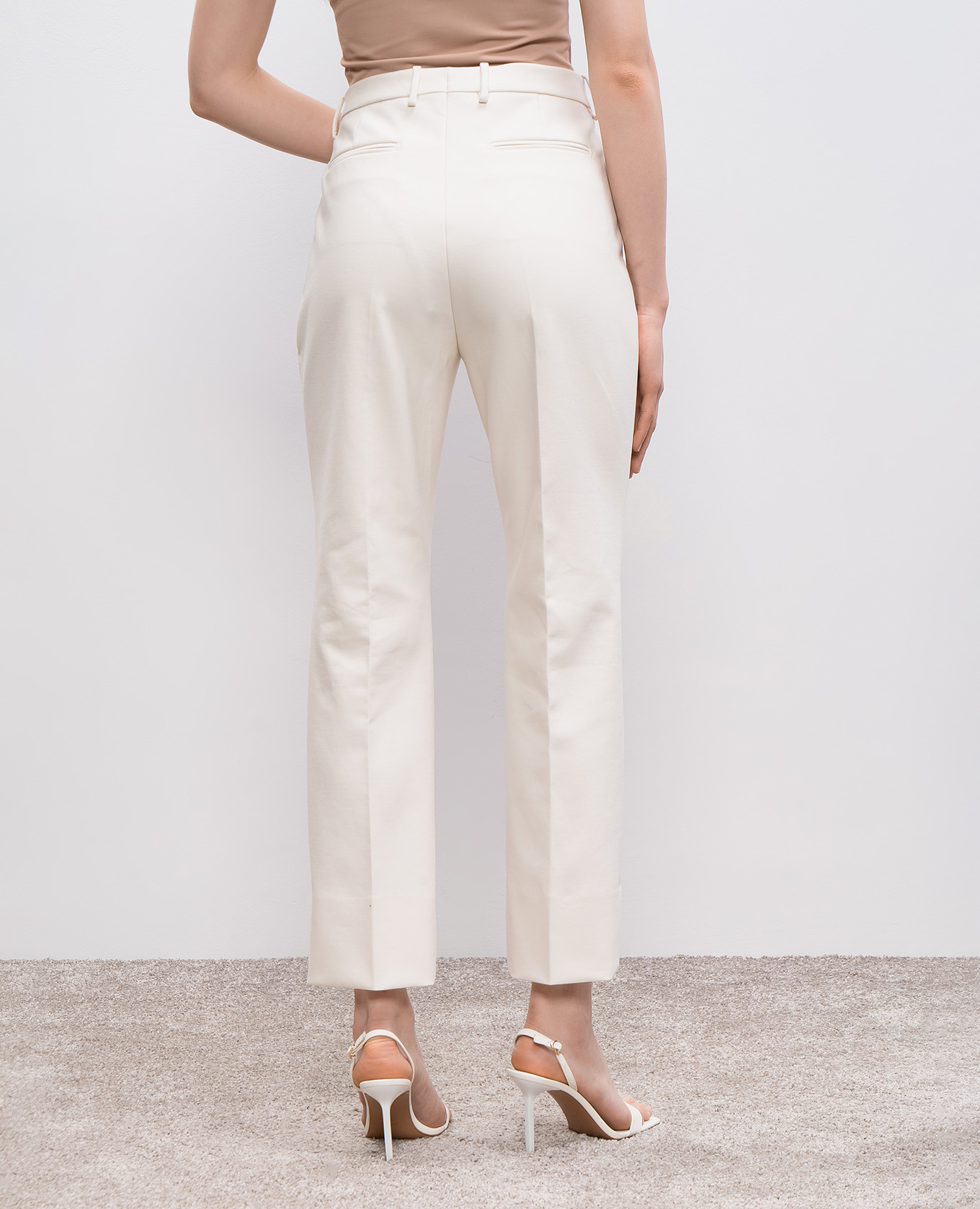 White high-rise pants Tom Ford 4