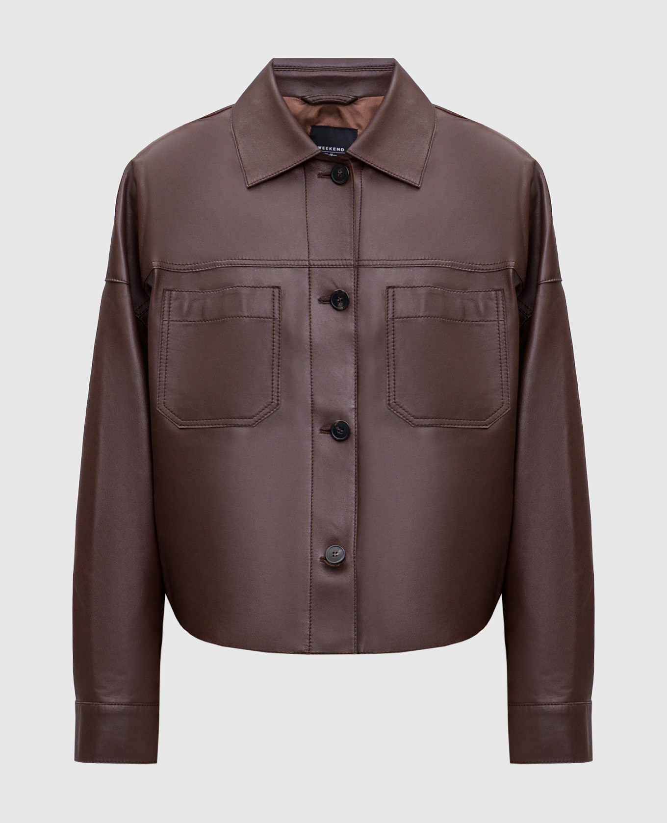 

Brown leather jacket BUONO Max Mara Weekend