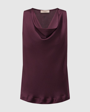 Twinset Burgundy top with logo 252TP2363