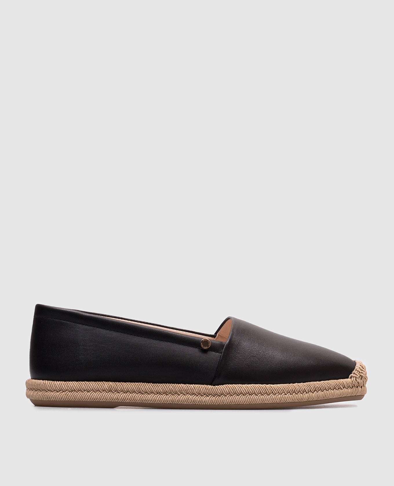 

Black leather espadrilles Agnona