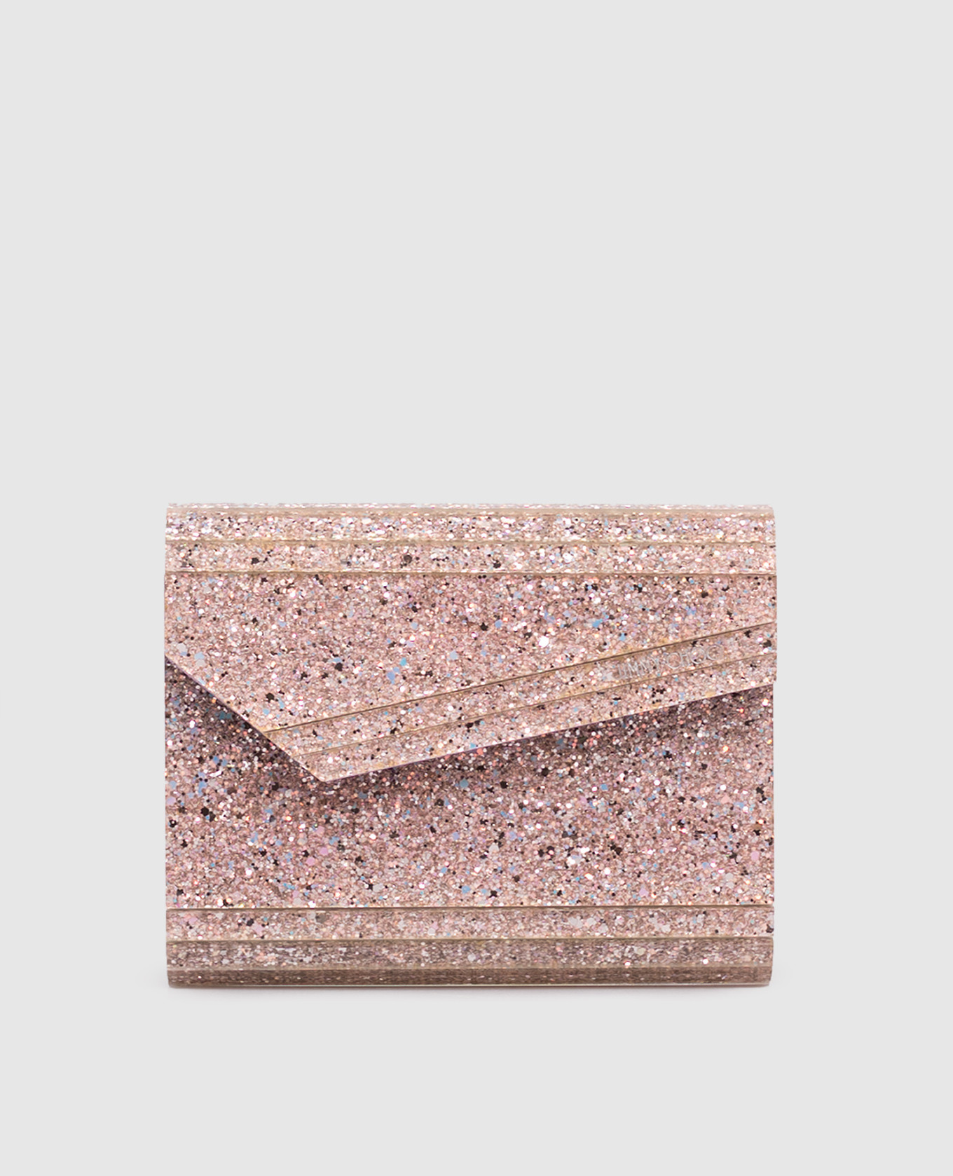 

Pink Candy clutch with glitter Jimmy Choo