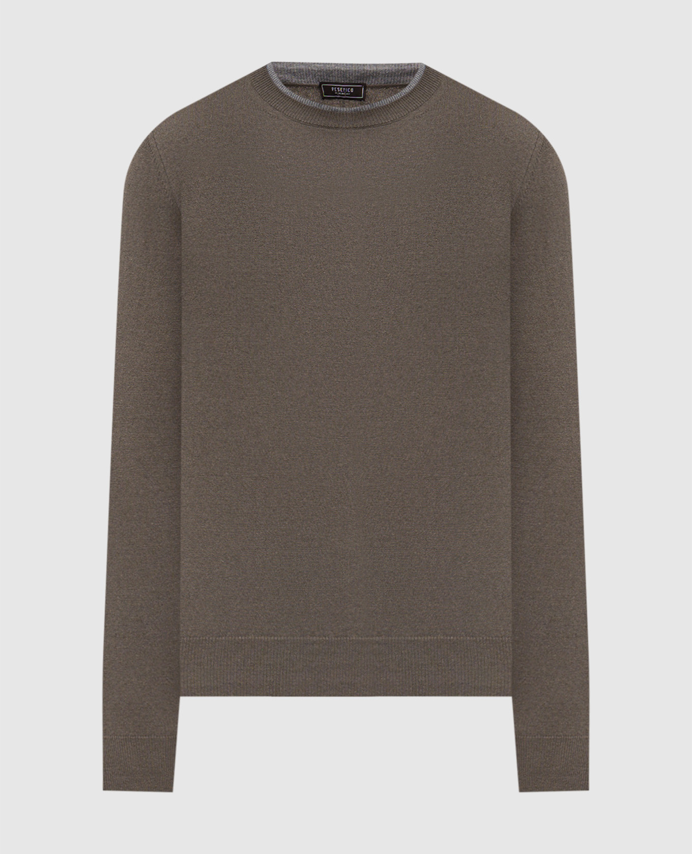 Khaki wool and cashmere jumper Peserico