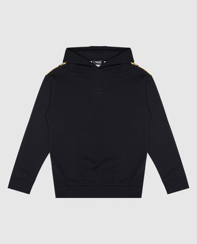 Versace Wild Barocco children's black hoodie 10175111A12577