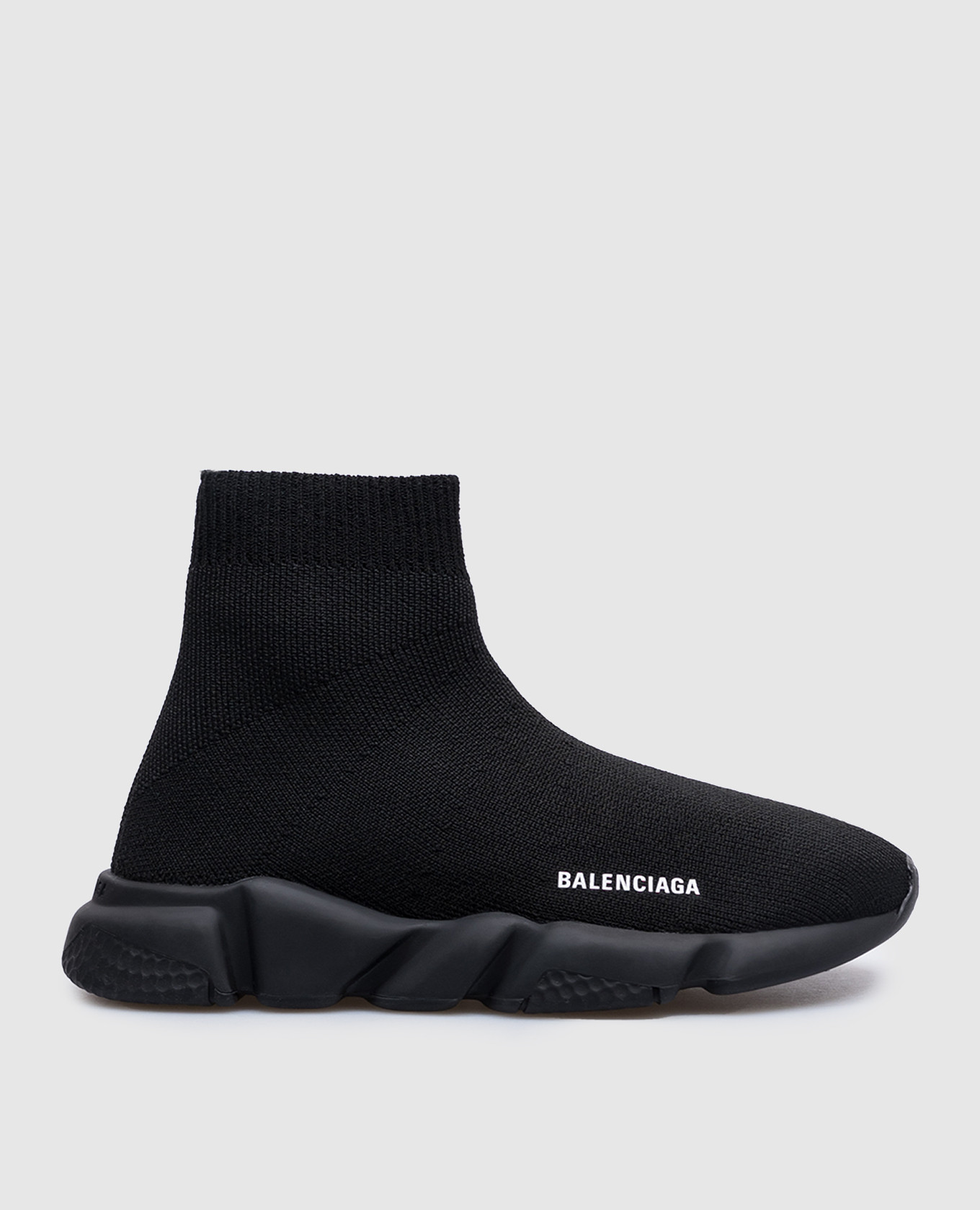 Children&#39;s black sneakers with logo Balenciaga
