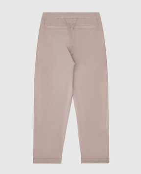 Brunello Cucinelli Children's khaki pants with lapels B289LP113A