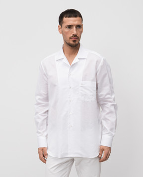 Stefano Ricci White shirt with linen MC007720R2953