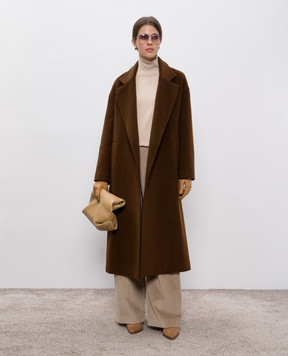 Heresis Brown wool coat with a smell G70120D150