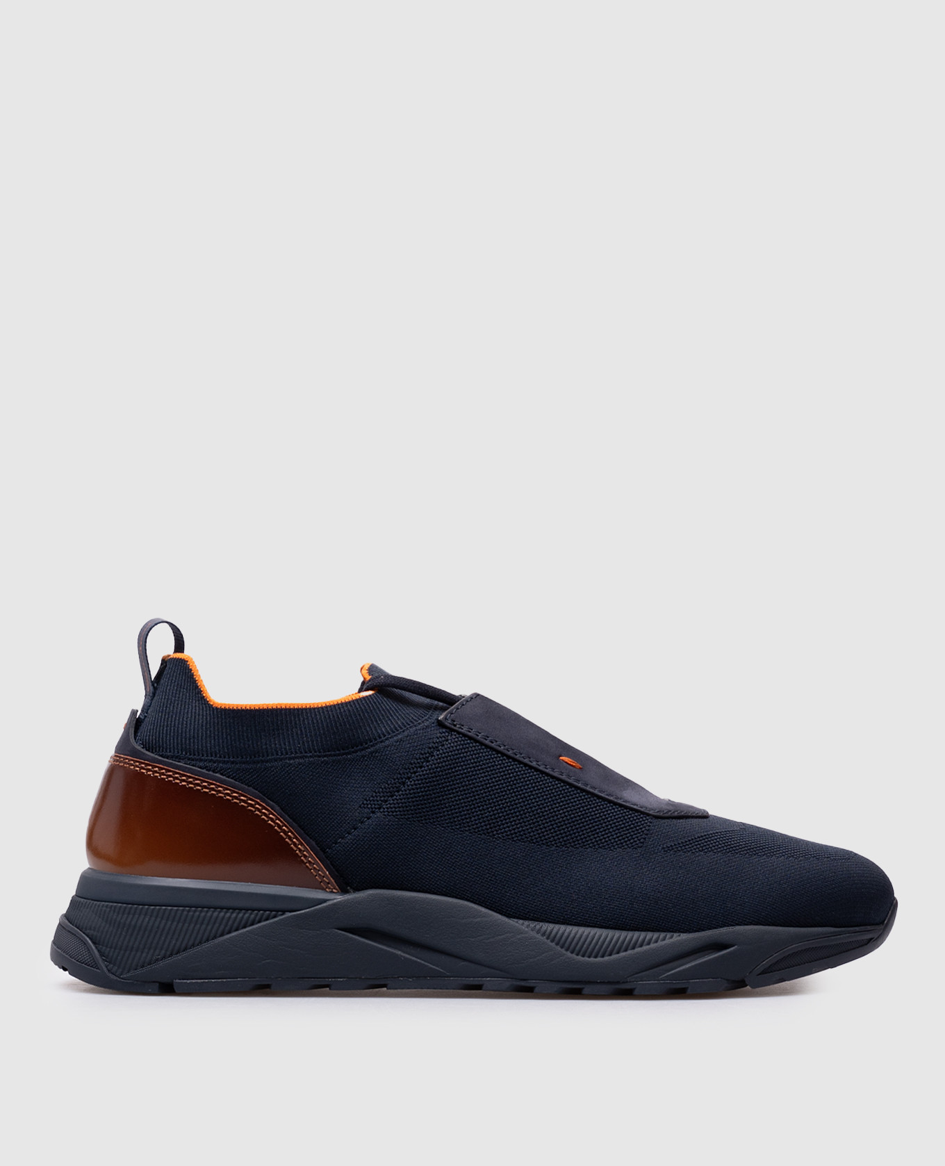 

Blue sneakers with logo Santoni