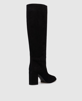 Le Silla Black suede boots ELSA 7074T080RDPPPOW