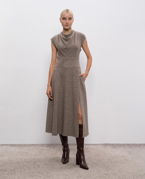 Simkhai Brown wool midi dress 5251004W