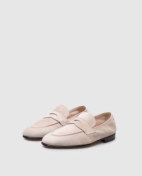 Brunello Cucinelli Gray suede loafers MZUCAHG730