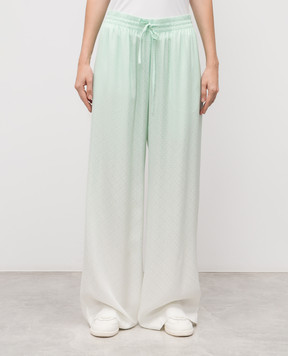 Casablanca White pants with gradient effect WPF25TR34001