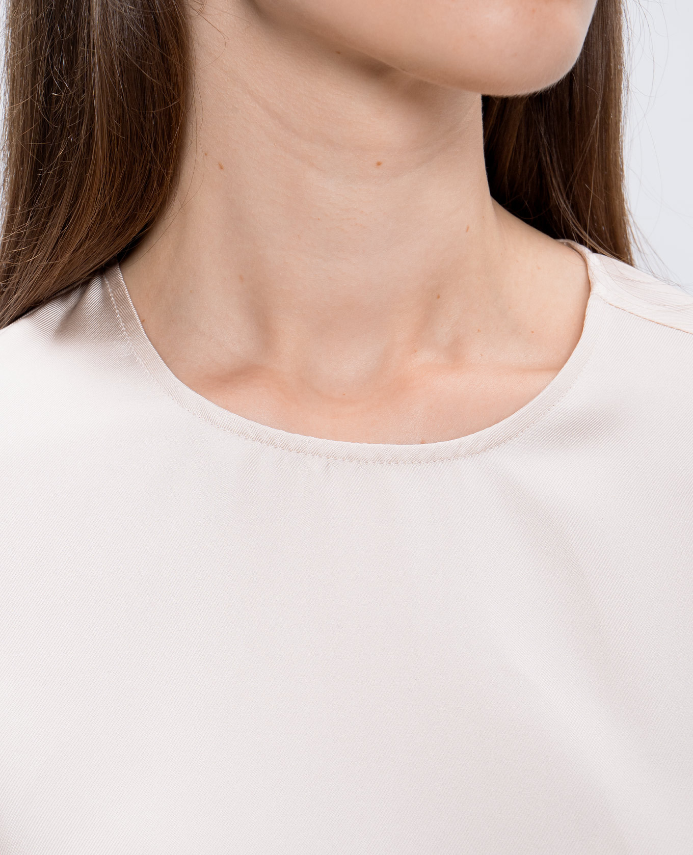 

ADALYN beige silk blouse Lou Lou Studio