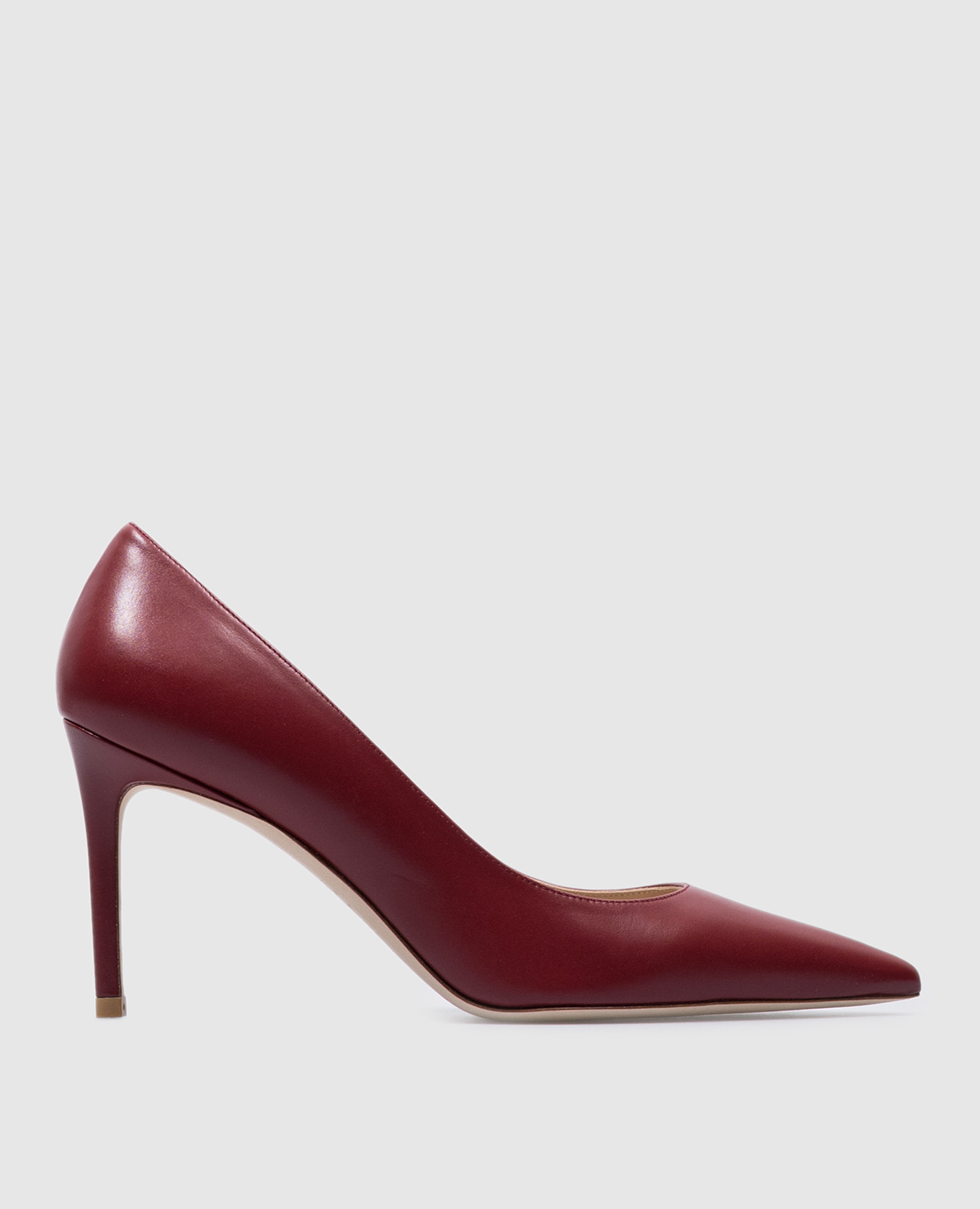 Stuart Weitzman Stuart 85 Pump burgundy leather pumps