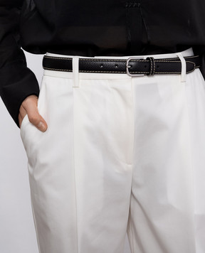 Toteme Black leather belt 233812613