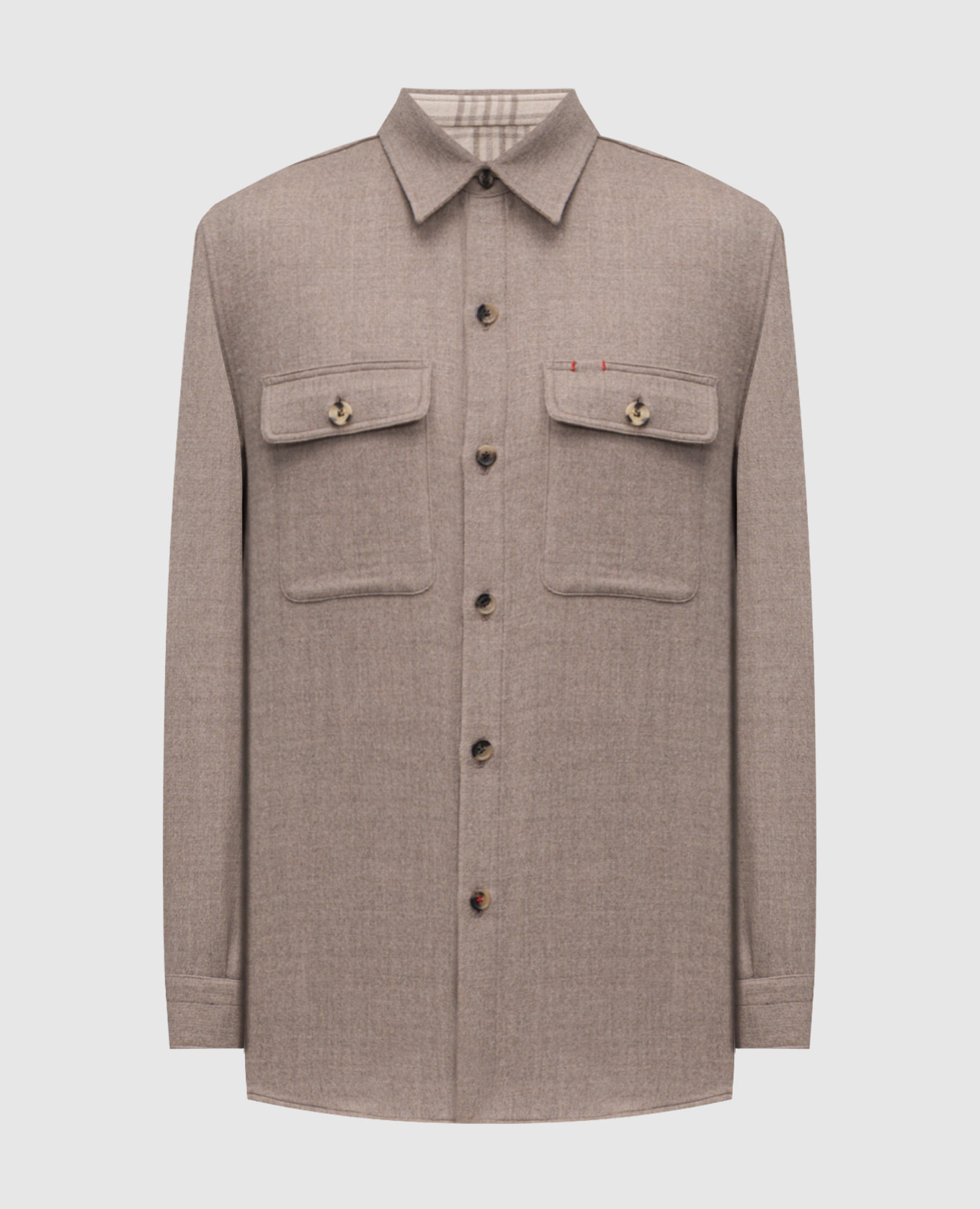 

Beige wool shirt ISAIA