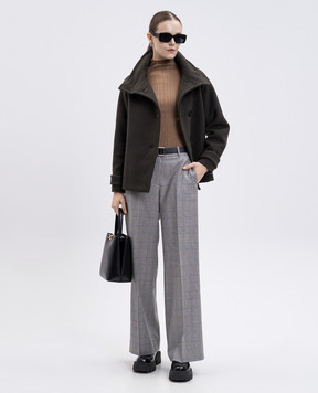 Agnona Brown cashmere, wool and silk turtleneck K2020387V180N