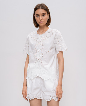 Lou Lou Studio Elly white blouse with embroidery ELLY