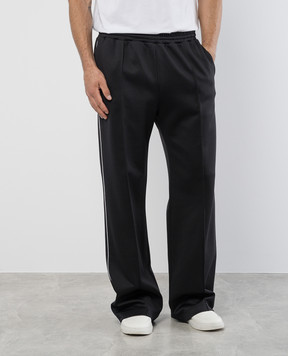 Valentino Black sweatpants with V logo 5V3MD04QA8M