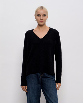 Dondup Black pullover with wool DT404M00991D002
