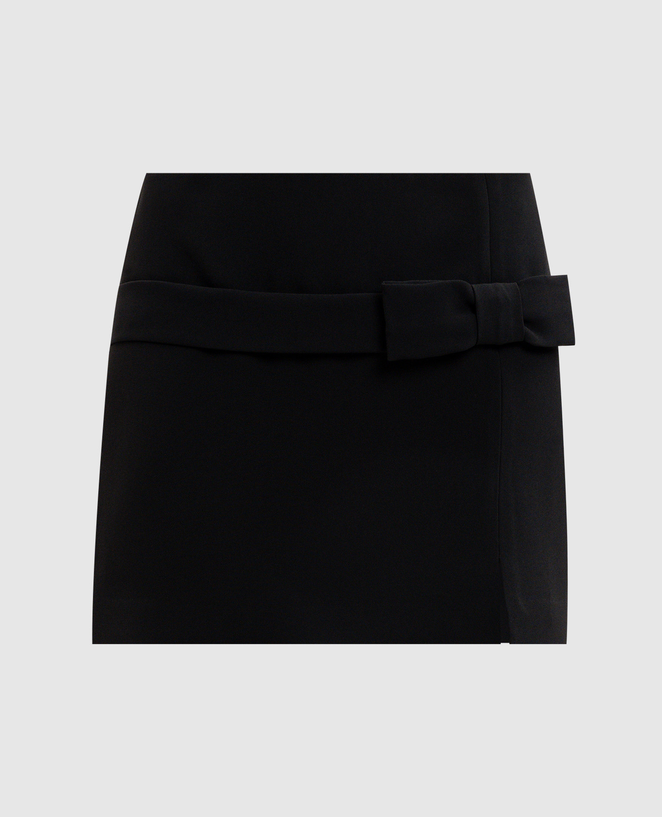 Black mini skirt with logo Twinset