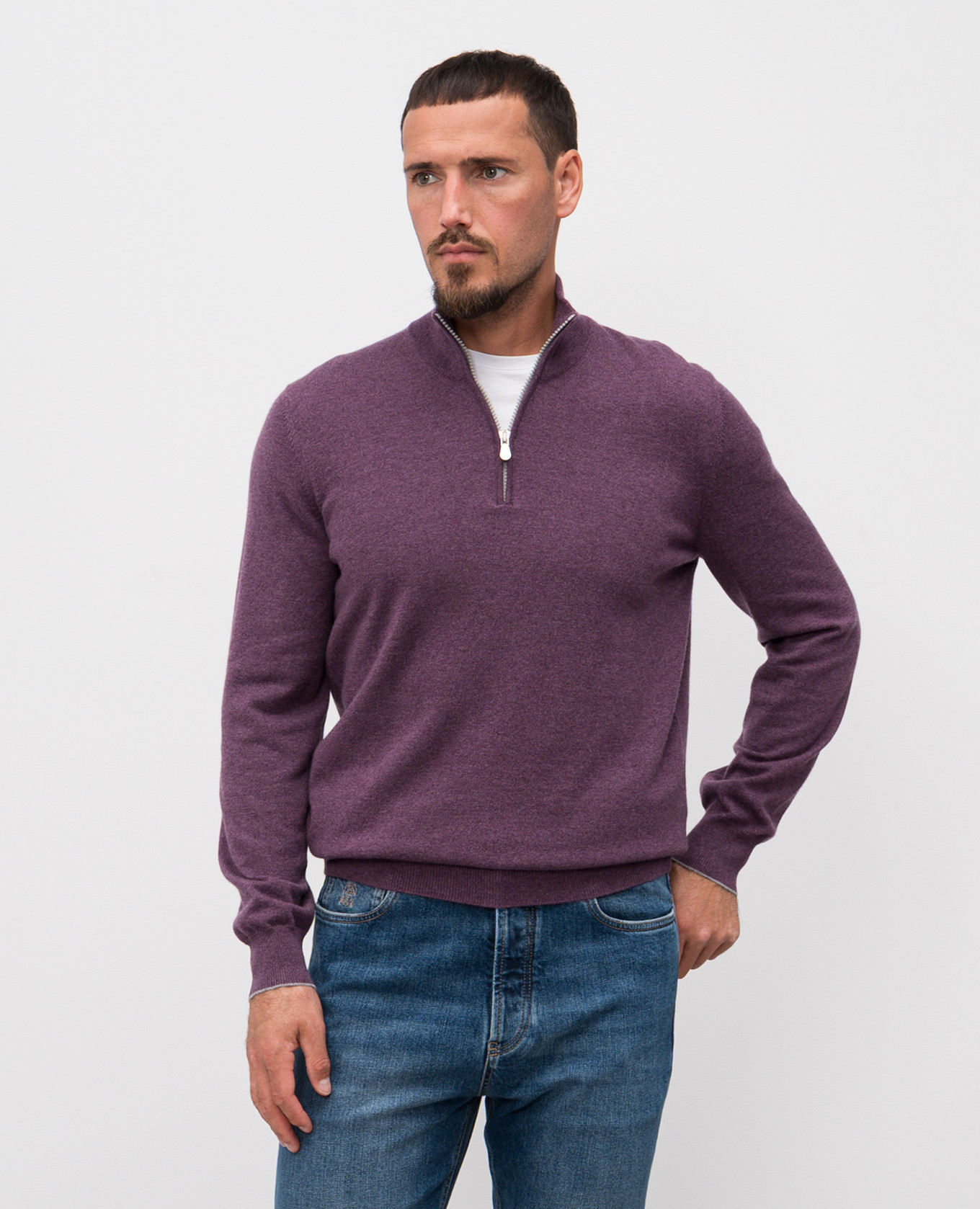 

Purple cashmere sweater Brunello Cucinelli, Violet
