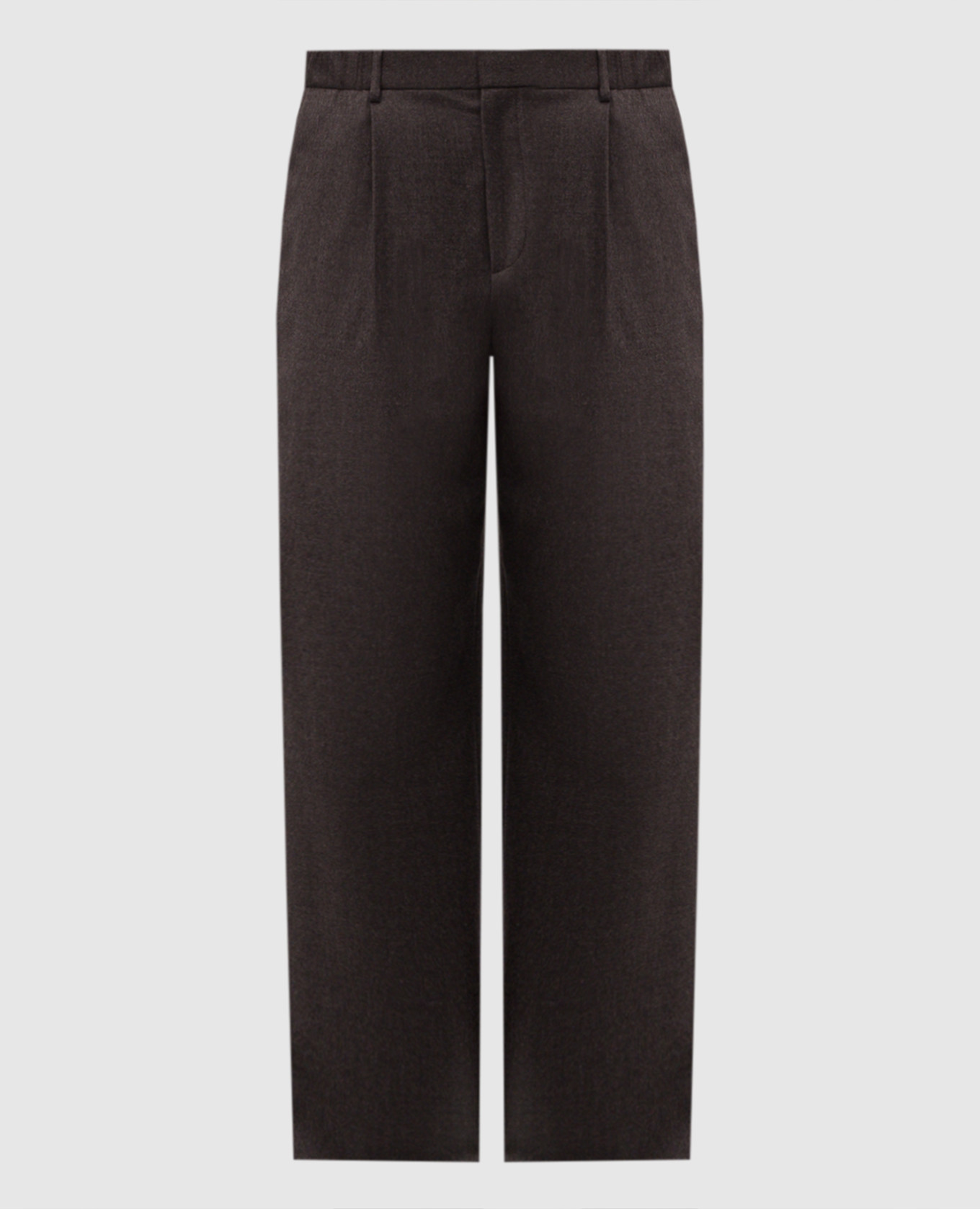 Brown wool pants Agnona